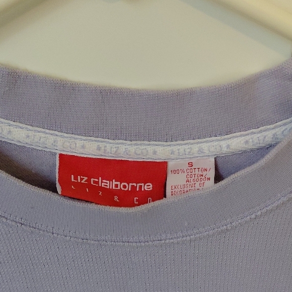 Liz Claiborne Purple Crewneck Sweater with Classic Design - Picture 3 of 4